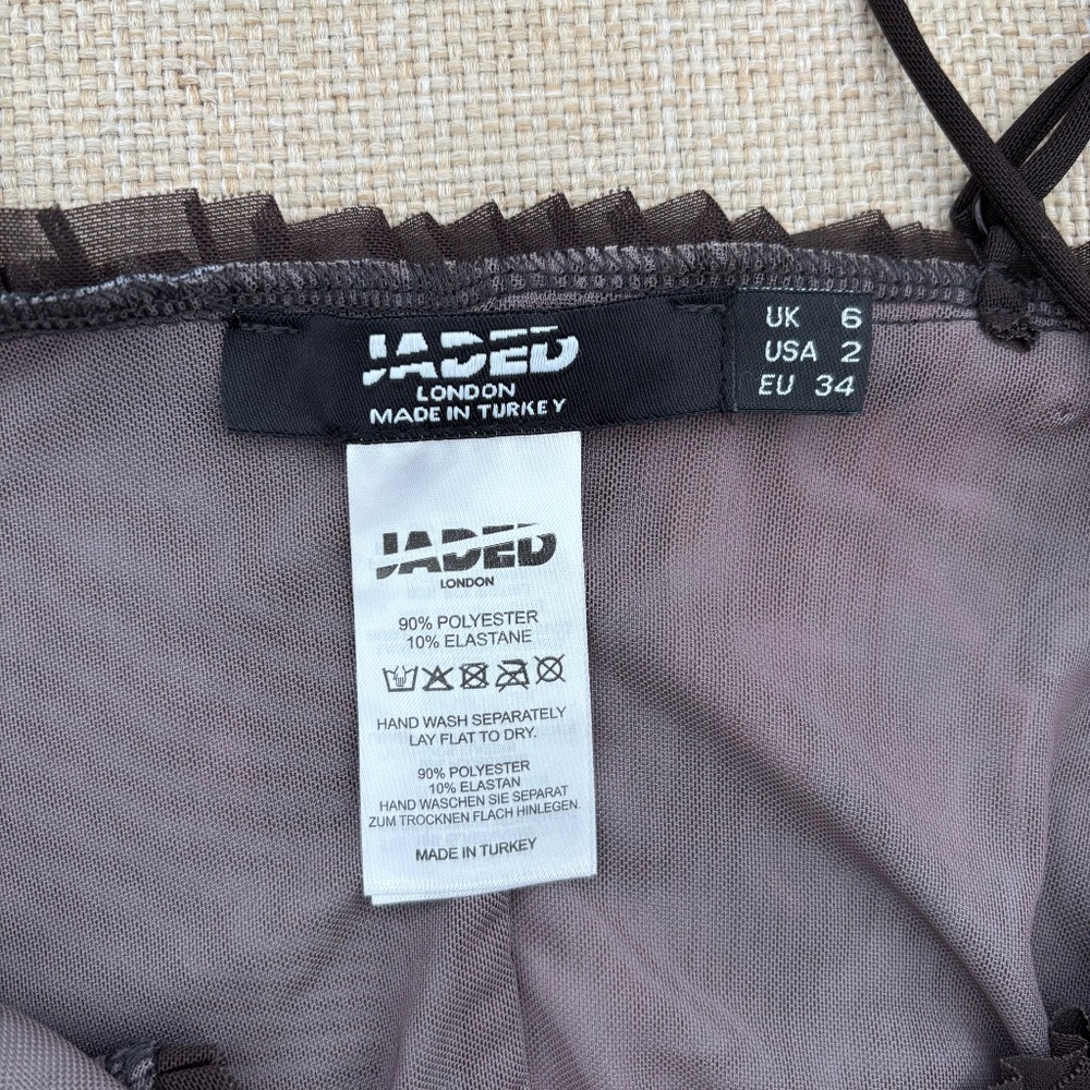 Jaded London Black and Purple Mini Dress - Picture 2 of 8